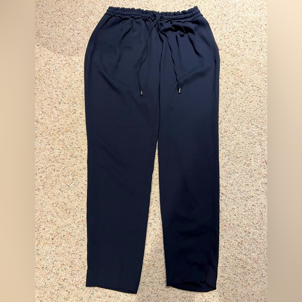 ZARA BASIC COLLECTION DARK NAVY BLUE CASUAL PANTS. SIZE- SMALL